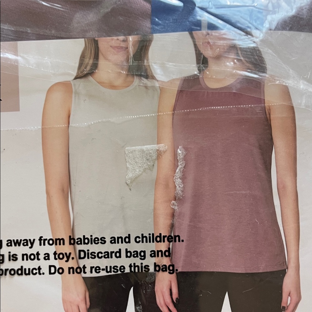 Mondetta Kids Tank Tops - Light Gray and Dusty Pink